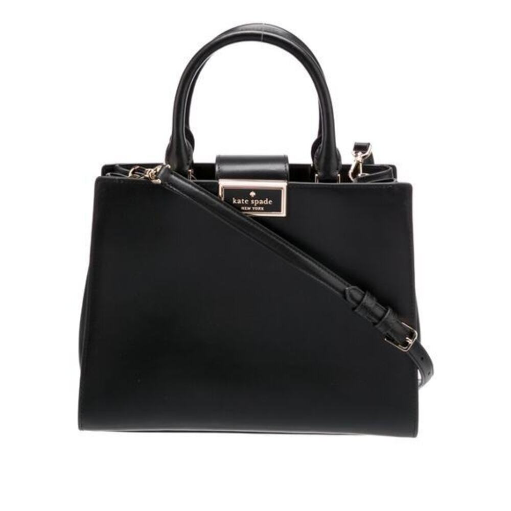 Kate Spade Black Leather Tote Shoulder Bag NWT